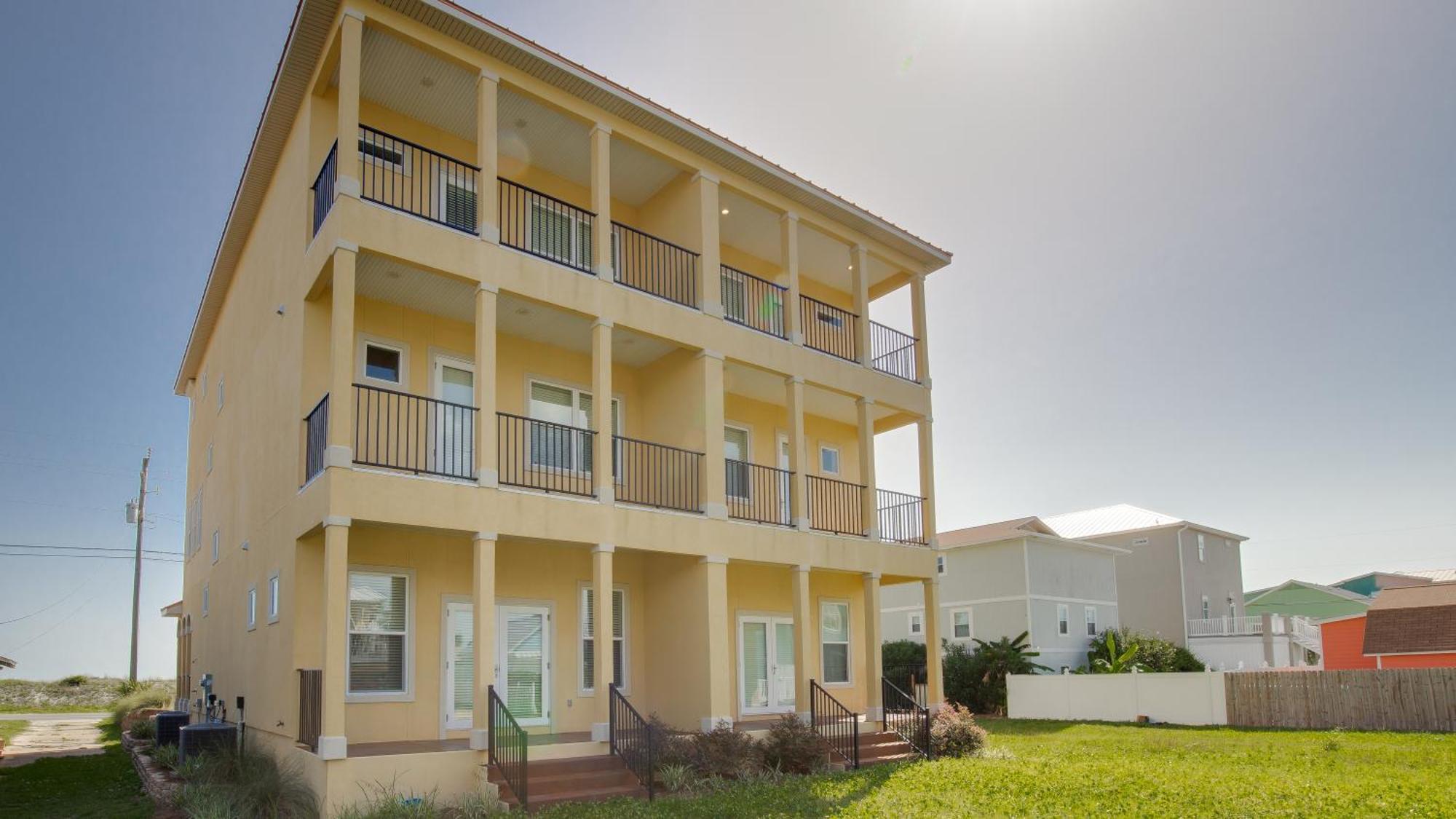 2 Gulf View Balconies! 3 Story Townhome With 4 Bedrooms, 4 Bathrooms! Sleeps12 Panama City Beach Exteriér fotografie